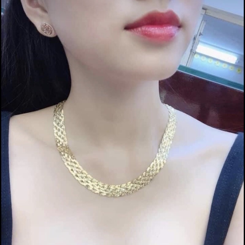 Dây chuyền bính bản lớn siêu bền màu khắc ký hiệu