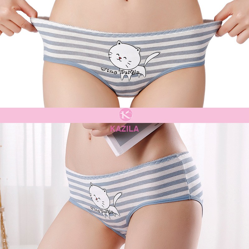 Quần lót Teen nữ dễ thương hình Mèo, Quần lót nữ cotton kháng khuẩn Kazila QLT8 | BigBuy360 - bigbuy360.vn