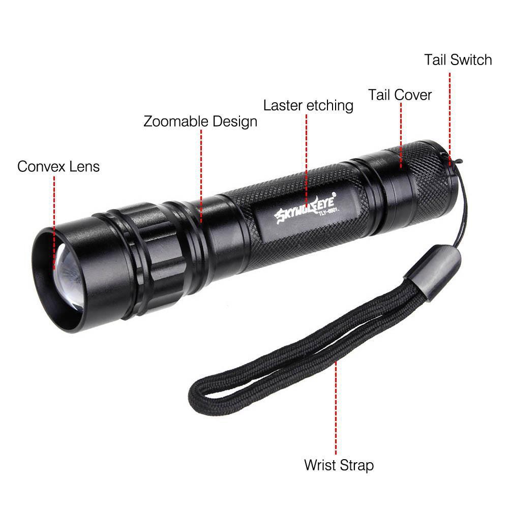 Đèn pin cầm tay 3 chế độ siêu sáng CREE 3500Lm pin 18650 chất lượng cao | BigBuy360 - bigbuy360.vn