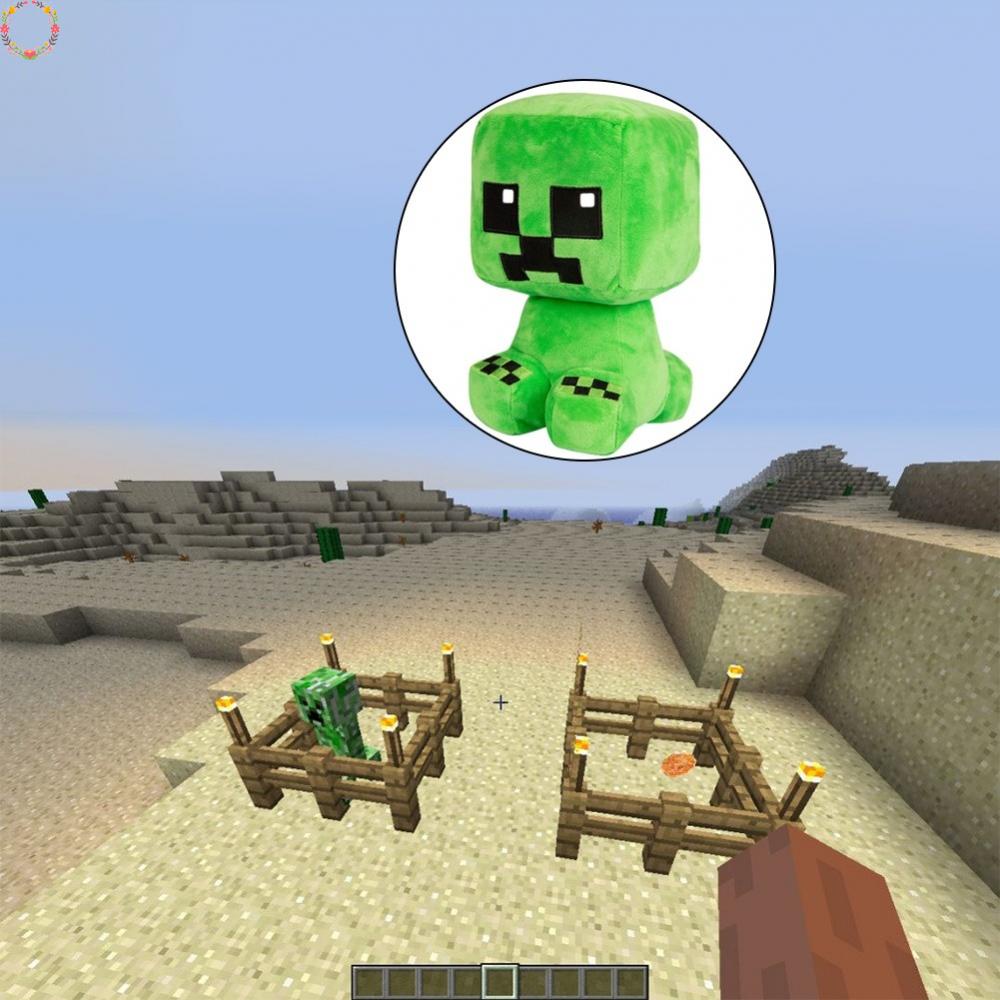 Thú Nhồi Bông Hình Nhân Vật Mainan Creeper Enderman Trong Minecraft Kích Thước Lớn Chất Lượng Cao