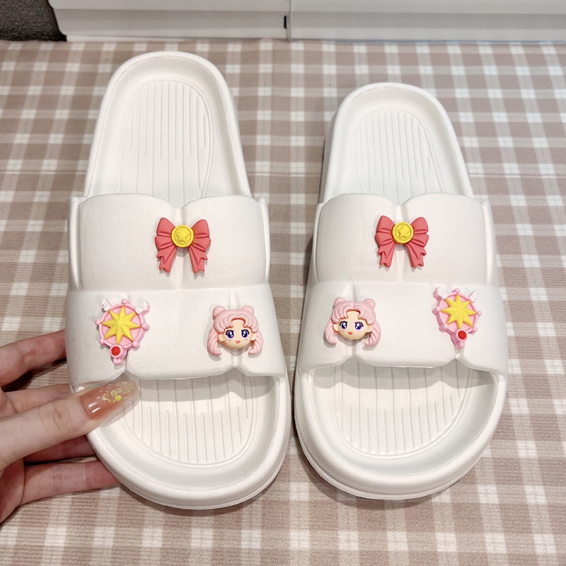 Dép Hình Gấu Dâu Tây Đáng Yêu Dép Đi Trong Nhà Tắm Hình Gấu Và Dâu Tây Nhỏ Mùa Hè Cho Nữ