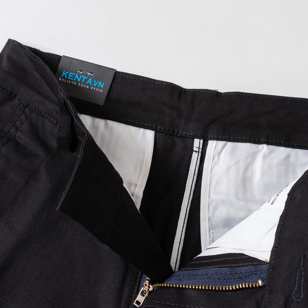 Quần short kaki nam Kenta đen QSK0060