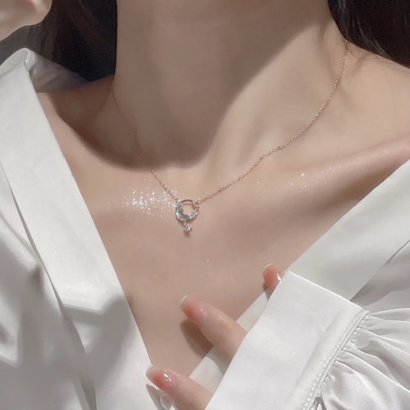 (MớI) Dây ChuyềN HợP Kim HìNh Ngôi Sao / MặT Trăng Sang TrọNg
