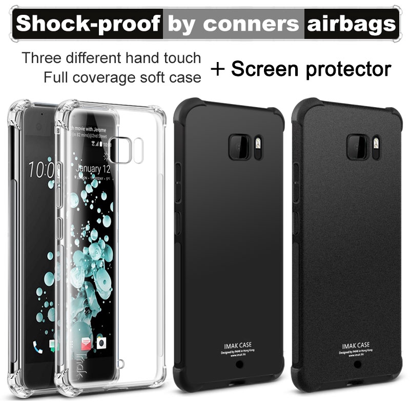 Ốp điện thoại TPU + silicon mềm chống sốc bảo vệ cho HTC U Ultra