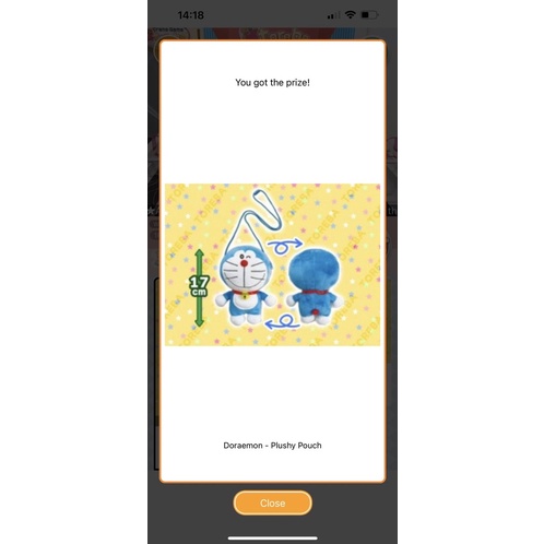 Gấu bông; túi đeo chéo Doraemon - Plush Pouch Toreba Nhật bản
