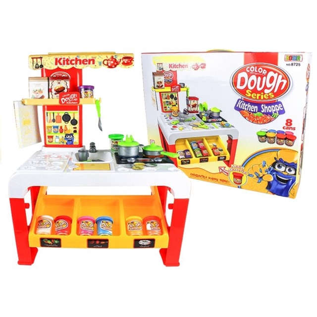 Kitchen Set Bộ Nấu Ăn Đất Sét 32pcs  Cao 65cm