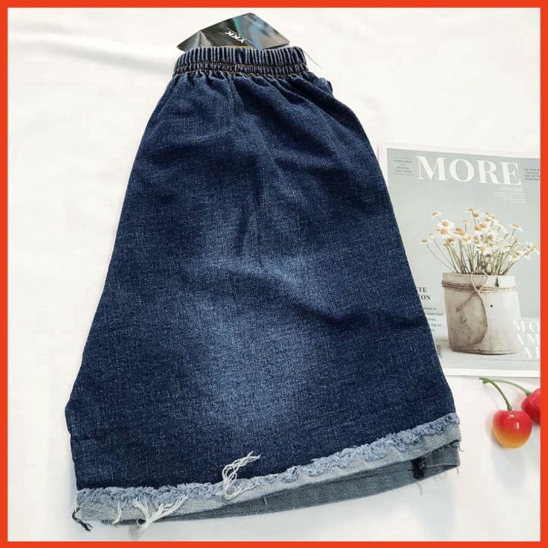 Quần đùi bé gái quần short jean freesize 45-50kg