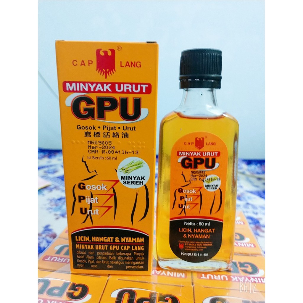 Dầu GPU - DẦU NÓNG GỪNG GPU 60ML INDONESIA