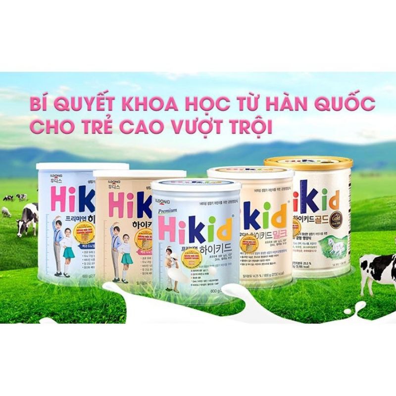 Sữa Hikid dê tăng chiều cao vượt trội cho trẻ sữa bột hàn quốc chính hãng