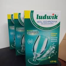 Muối Rửa Chén Bát Ludwik Hộp 1.5 kg Nhập Khẩu Chính Hãng Giúp Làm Mềm Nước Bảo Vệ Máy Bền Lâu