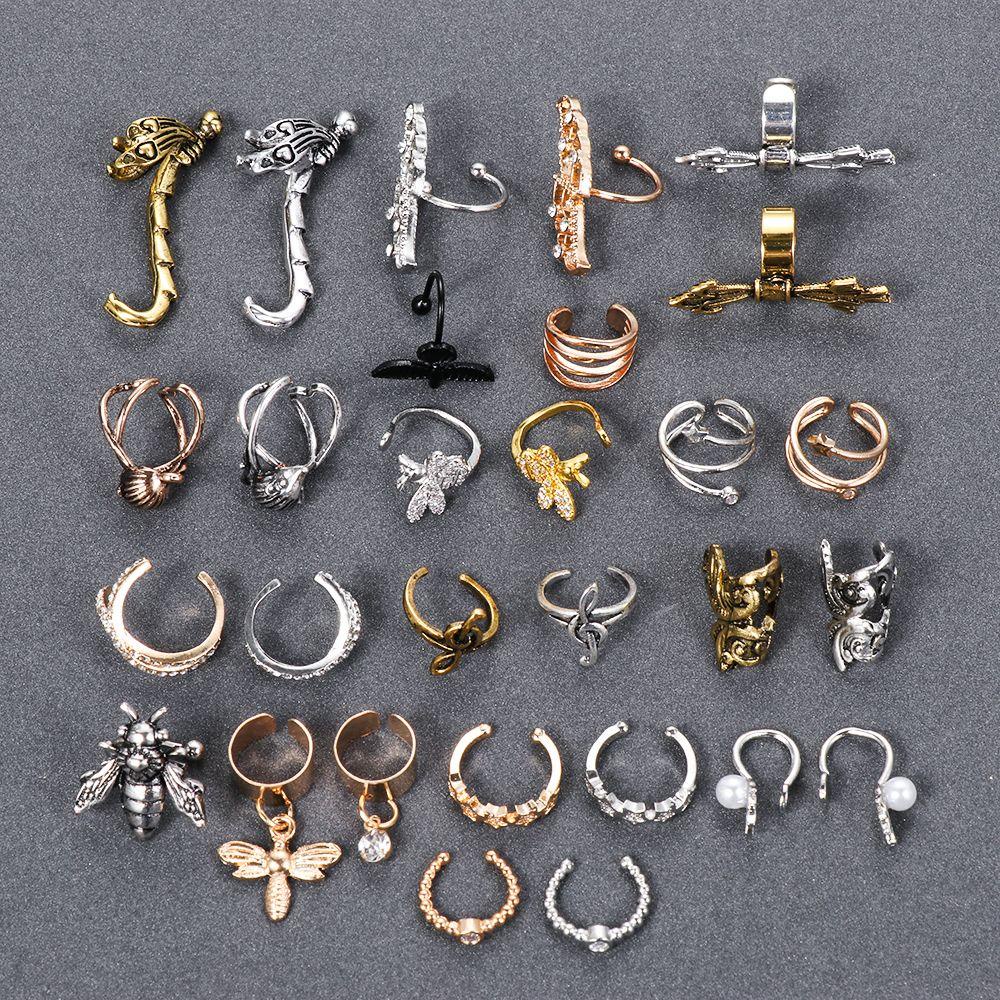 1 Chiếc Bông Tai Đeo Vành Tay Hình Ong Không Cần Khoan Lỗ Cho Nữ