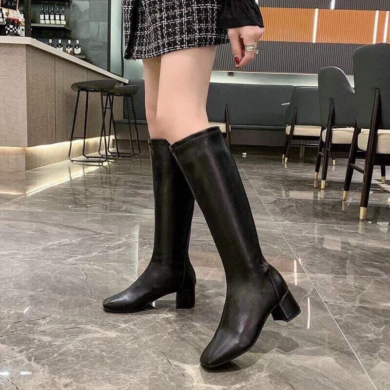 Boot dài da pu 5p kéo khoá | BigBuy360 - bigbuy360.vn