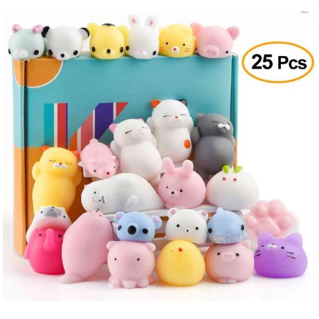 Set 25 Đồ Chơi Mochi Mini Giúp Giảm Căng Thẳng