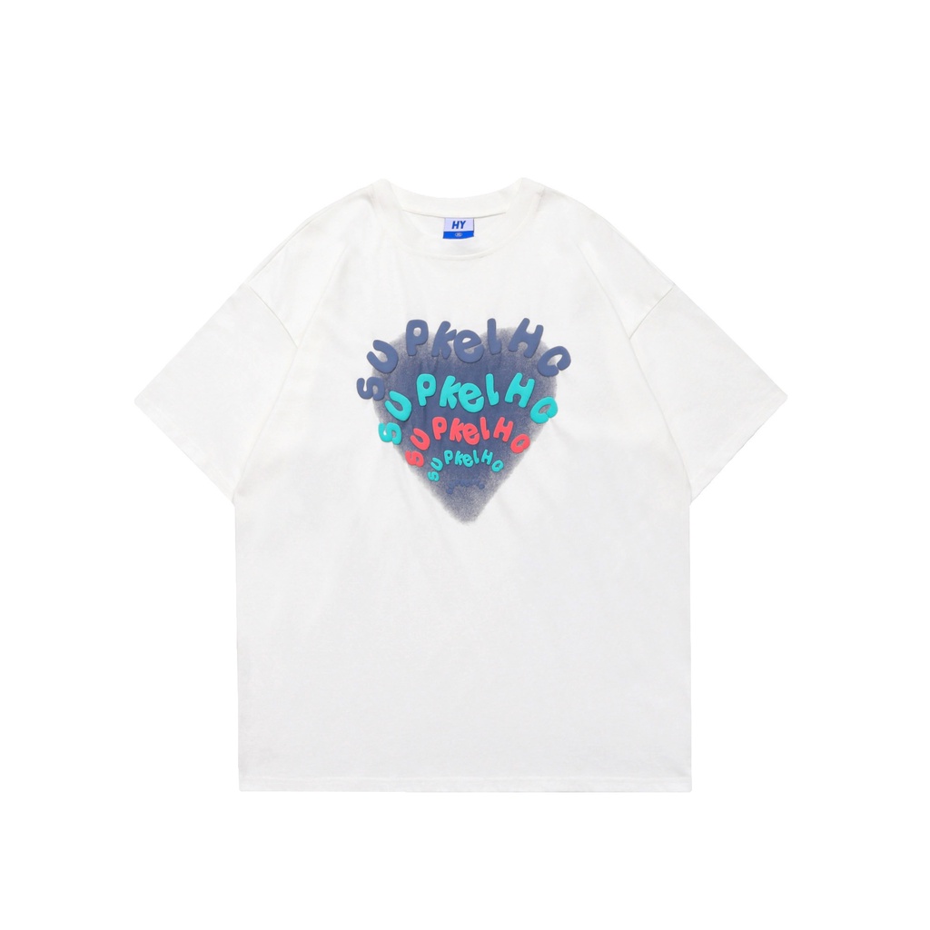 NRVP Áo Thun Mùa Hè Tay Cộc Oversize In Họa Tiết Phong Cách Hàn Quốc Cho Nam / Nữ