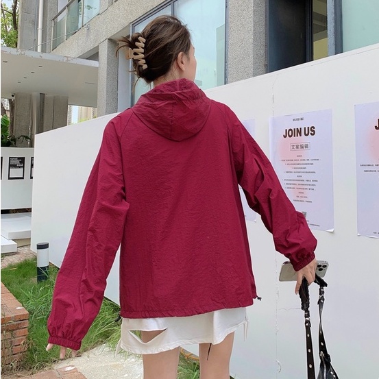 ZHELIHANGFEI Áo Khoác Chống Nắng Tay Dài Dáng Rộng Dễ Phối Đồ