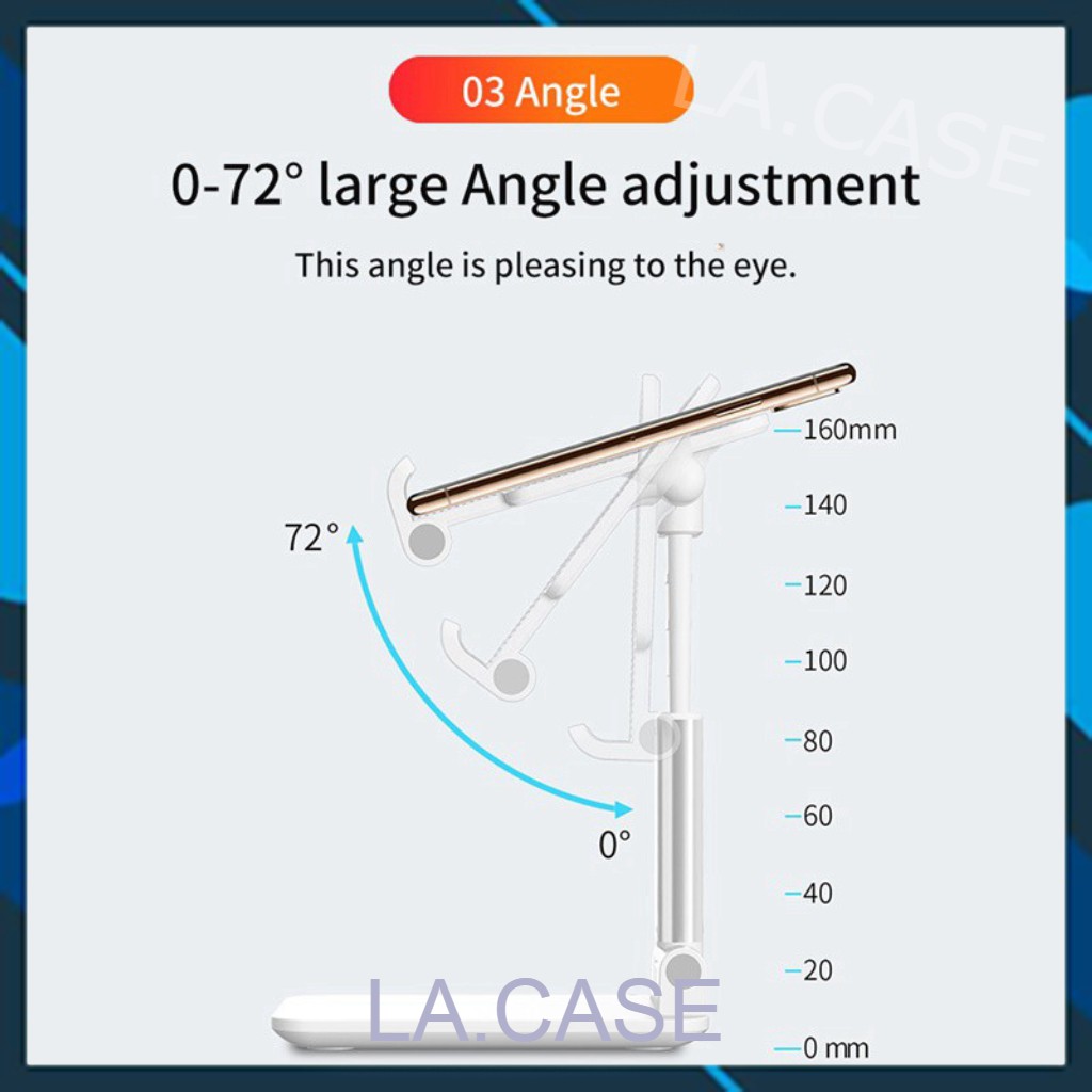 Giá đỡ điện thoại dùng để bàn thiết kế có thể gập lại và điều chỉnh đa năng [Hàng loại 1]