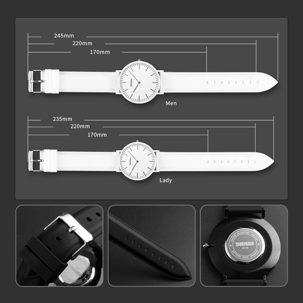 Đồng Hồ Quartz SKMEI 9179 Dây Silicon Chống Thấm Nước | BigBuy360 - bigbuy360.vn