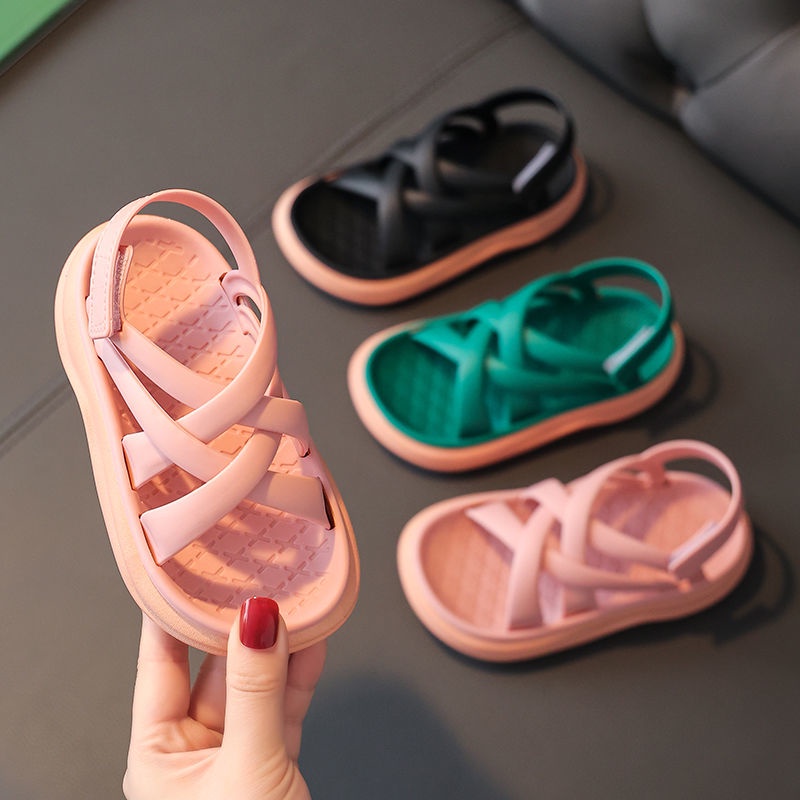 Giày Sandal Đế Mềm Cỡ Vừa Thoáng Khí Phong Cách Mới 2022 Cho Bé Gái