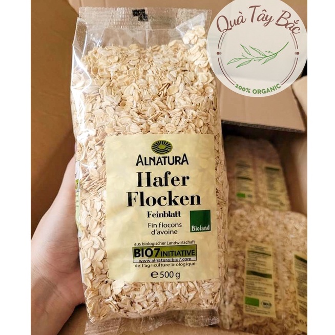 Yến mạch giảm cân Cán Dẹt & Cán Vỡ Hafer Flocken túi 500gr