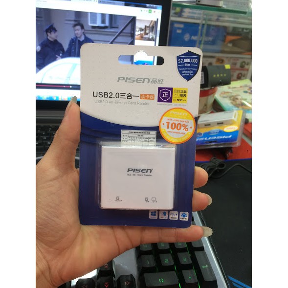 Đầu đọc thẻ PISEN TS-E068 All in One (Chính hãng)(BM-00482) | BigBuy360 - bigbuy360.vn