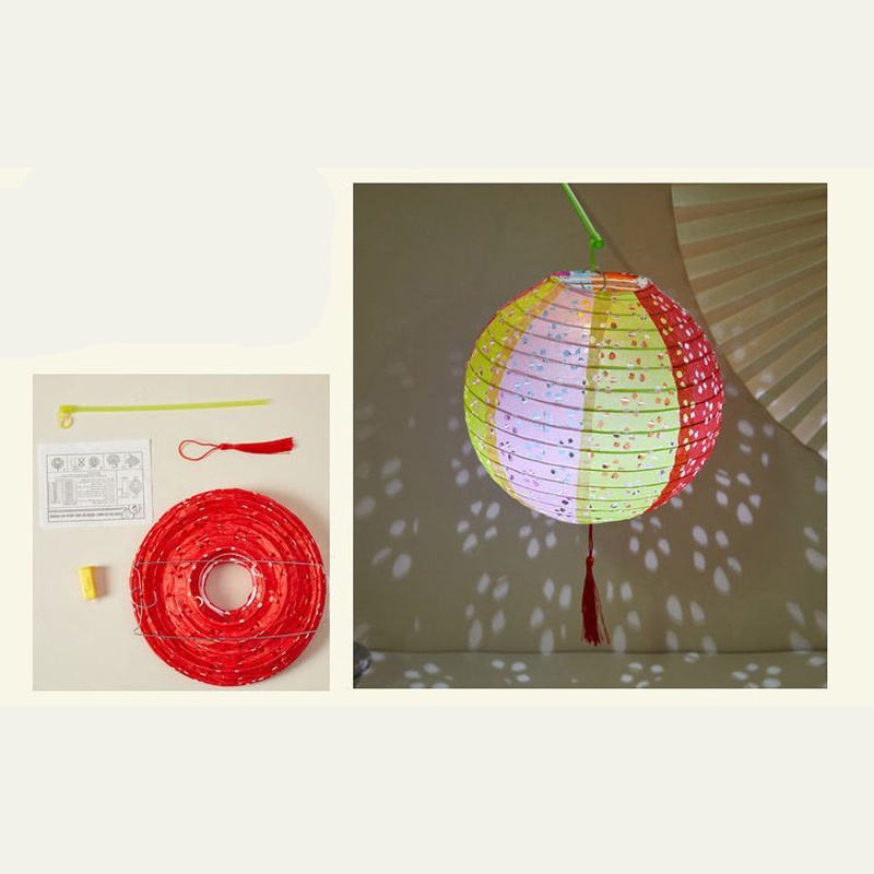 Lồng Đèn Giấy Lụa Size 26cm Trang Trí Lễ Hội, Quán Cafe, Trung Thu,Tết
