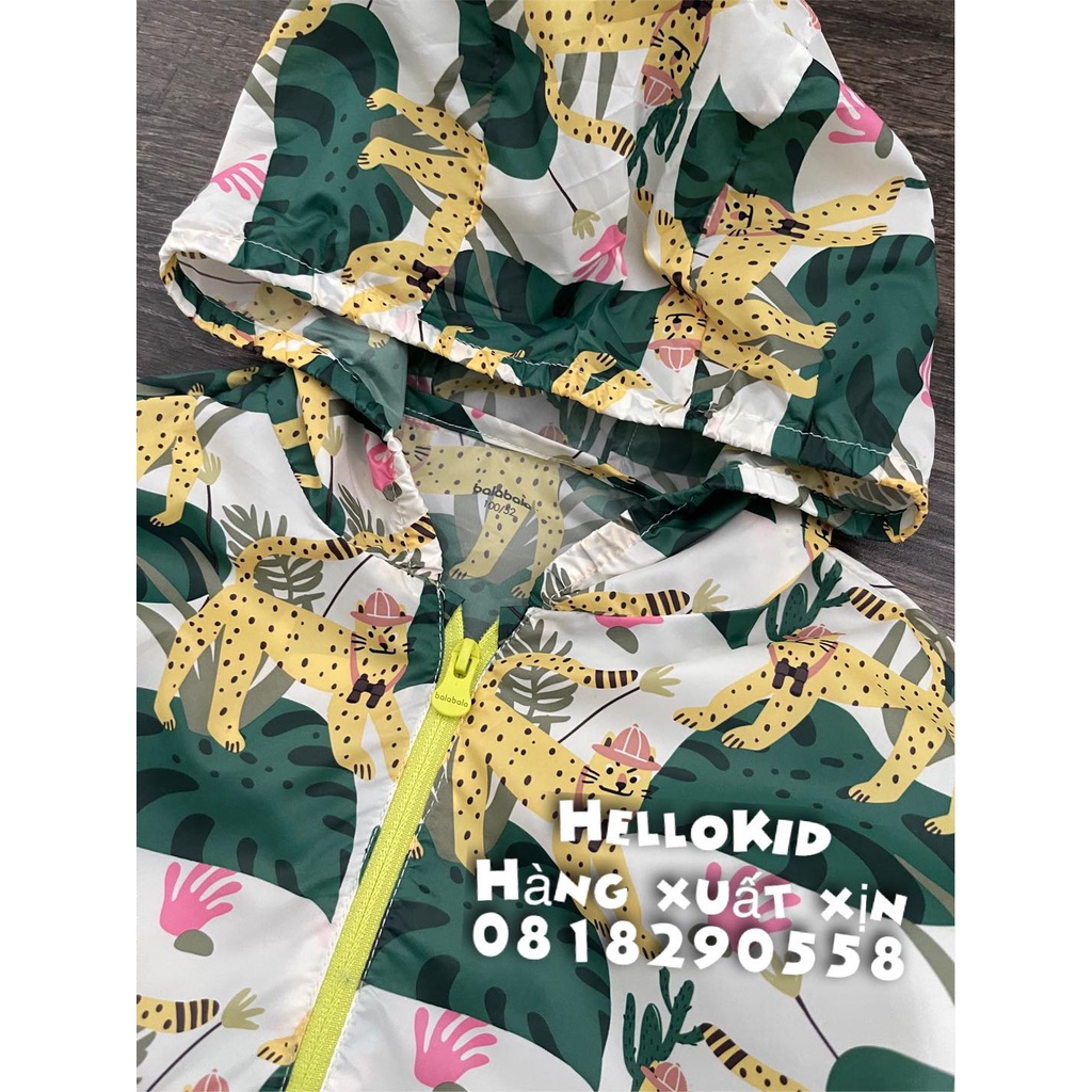 A408 - Áo khoác gió hình báo đốm cho bé