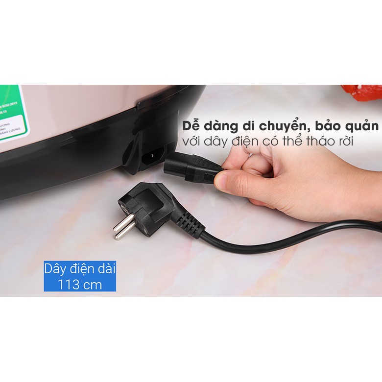 [CHÍNH HÃNG] Nồi cơm điện tử đa nấu gạo lứt MIDEA MB-FS5021 1.8lít, lỗi 1 đổi 1, bảo hành 12 tháng toàn quốc