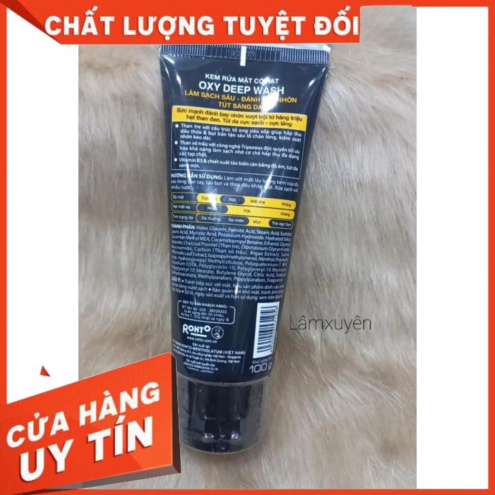 Sữa Rửa Mặt Oxy 100g Mẫu Mới – Sạch Nhờn, Ngừa Mụn, Sáng Da đánh bật nhờn – mụn – sạm.Tút da sáng,sạch,cực đã!