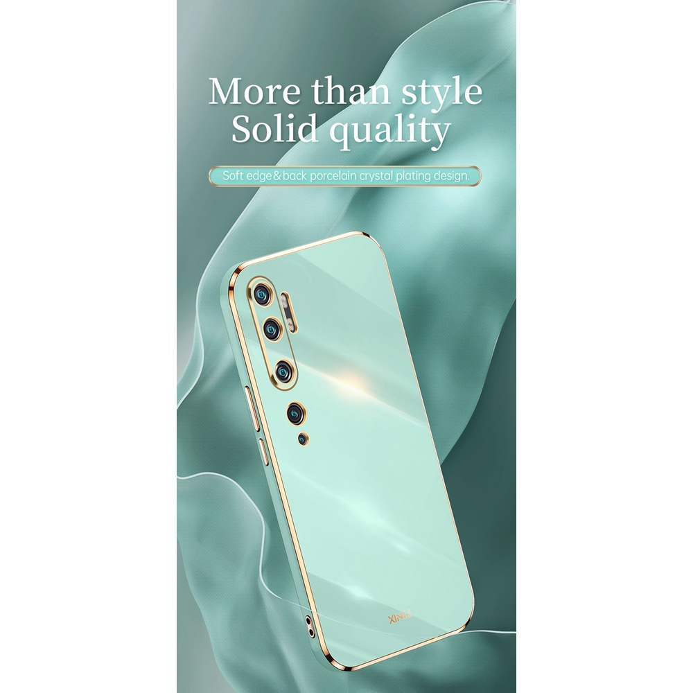 Ốp Điện Thoại TPU Silicone Mềm Mạ Vàng 6D Sang Trọng Cho Xiaomi Mi Note 10 Pro / Note10 Xiaomi Mi CC9 Pro