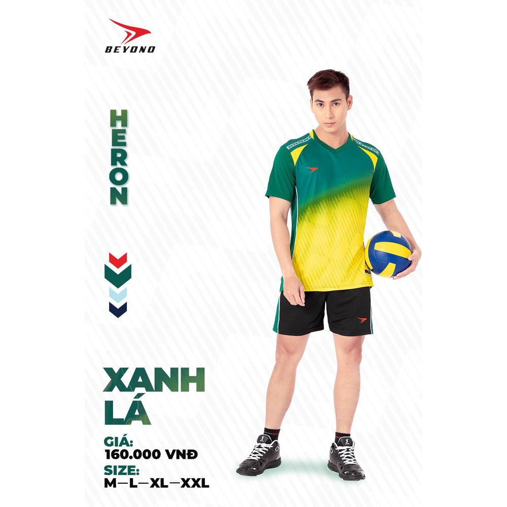 [4 màu] Bộ Quần Áo Thể Thao Nam Beyono Heron - Đồ Bóng Chuyền cao cấp thiết kế đơn giản độc đáo, trẻ trung, thời thượng