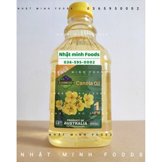 Dầu Hạt Cải Hữu Cơ Organic Kankoo Australia chai 1 Lít Canola Oil