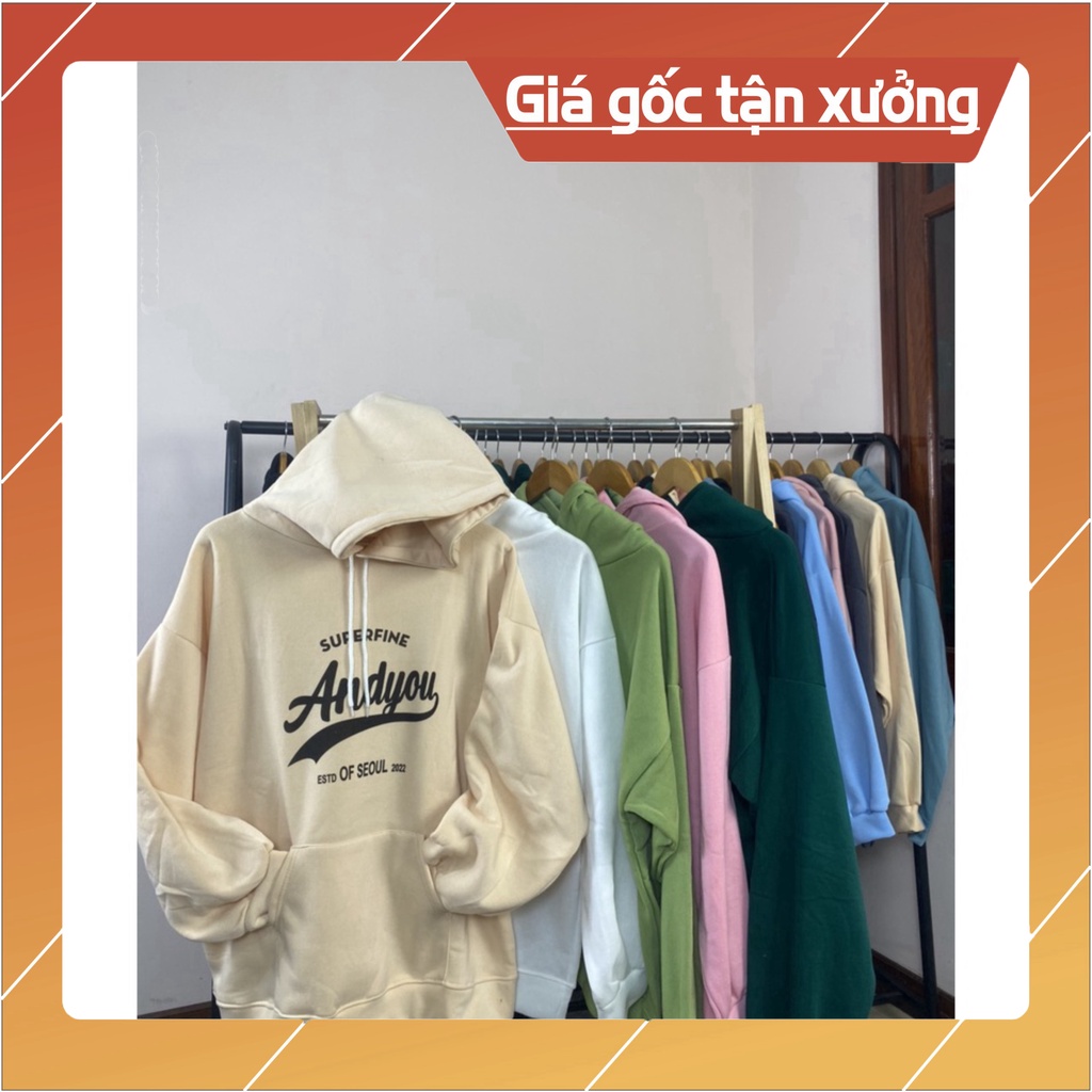 Áo Khoác nỉ HOODIE  UNISEX Nam Nữ Chất Vải Dày Dặn Ấm Áp (Mã 09 : AND YOU)