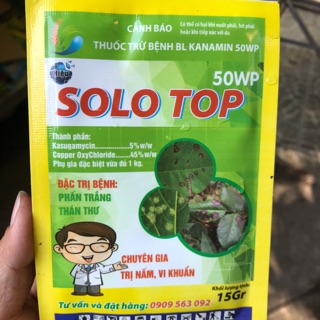 Thuốc đặc trị bệnh thán thư, phấn trắng Solo Top 50wp