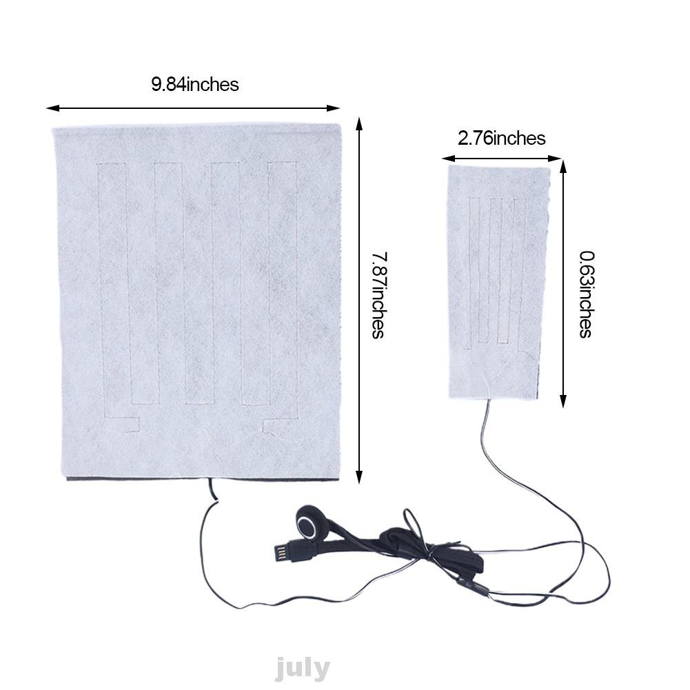 Outdoor Camping USB Charging Waterproof Fast Heating Electric Portable Composite Fiber Warm Paste Pads