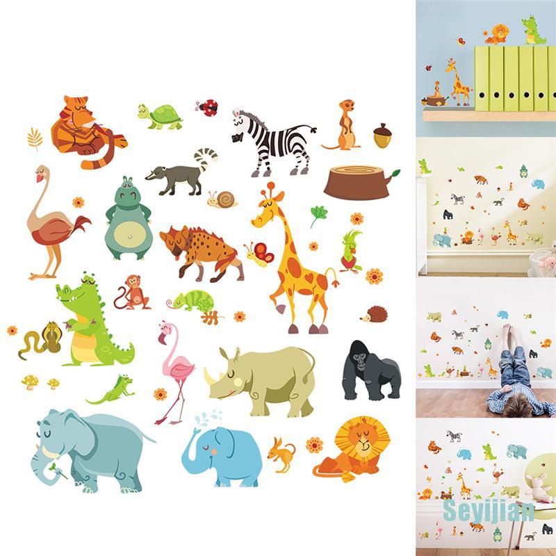 Sticker Dán Tường Hình Chú Khỉ Ngộ Nghĩnh Trang Trí Phòng Bé