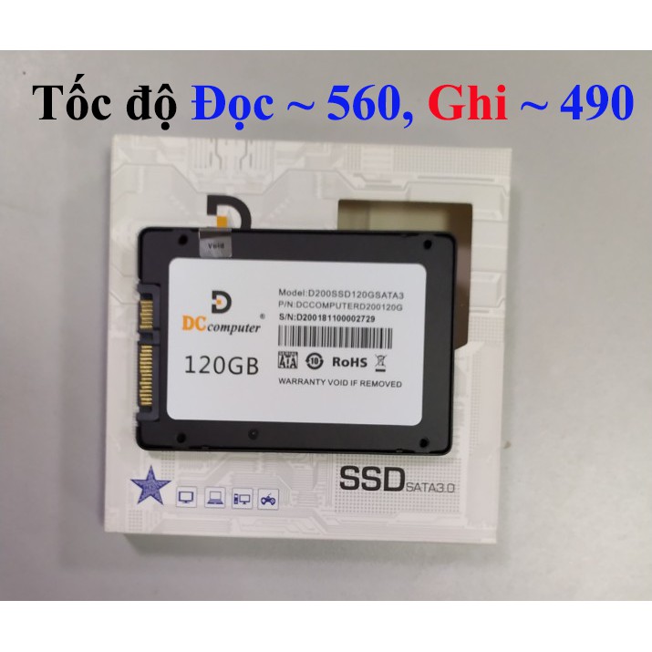 Ổ SSD 120GB DCcomputer Chính hãng Bảo hành 36T (Vỏ kim loại) | BigBuy360 - bigbuy360.vn