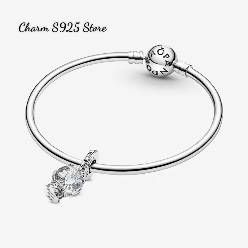 CHARM PAN ALE TREO QUẢ CẦU TUYẾT BẠC S925 CAO CẤP
