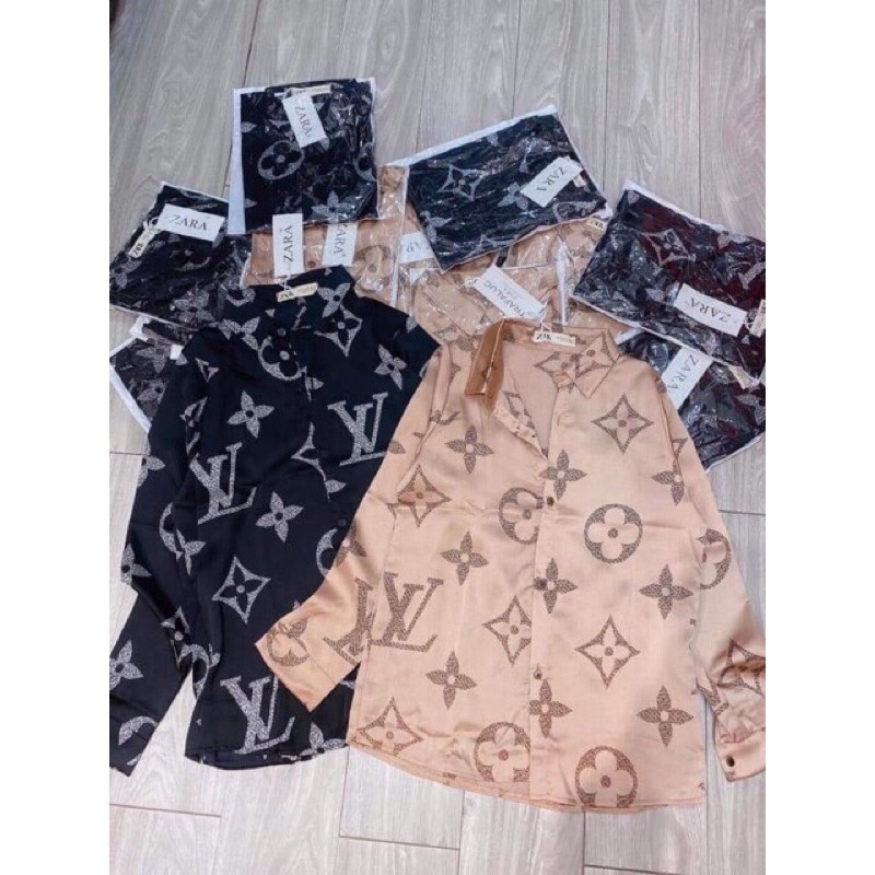 Áo sơ mi lụa nữ sale 100k