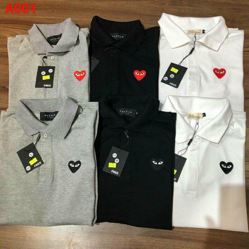 Áo thun polo thêu tim | BigBuy360 - bigbuy360.vn