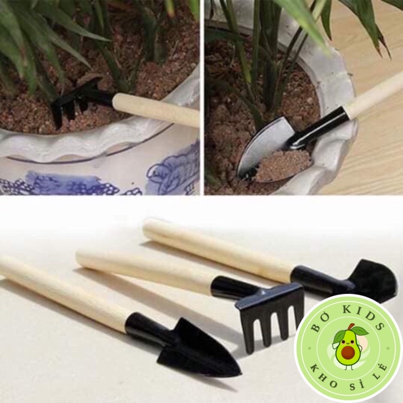 Bộ Dụng Cụ Làm Vườn Trồng Cây Mini 3 Món Tiện Dụng
