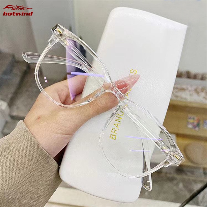 Hw Mắt Kính Gọng Tròn Chống Ánh Sáng Xanh Thời Trang Cho Nam Nữ