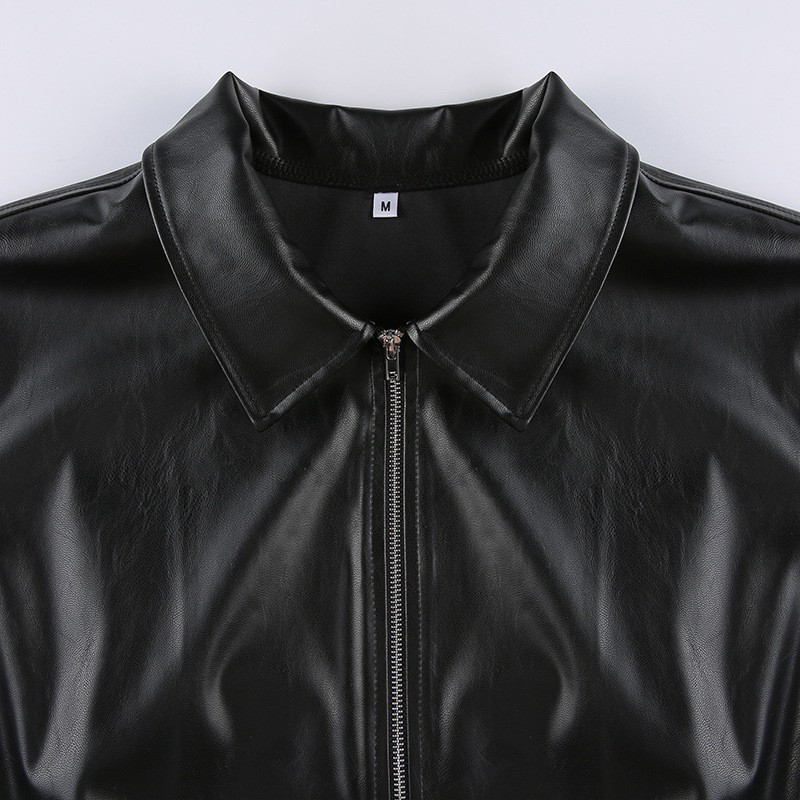 Áo khoác da nữ hàn quốc croptop cổ điển nữ hiện đại nữ mới đẹp năm 2021 2022 | BigBuy360 - bigbuy360.vn