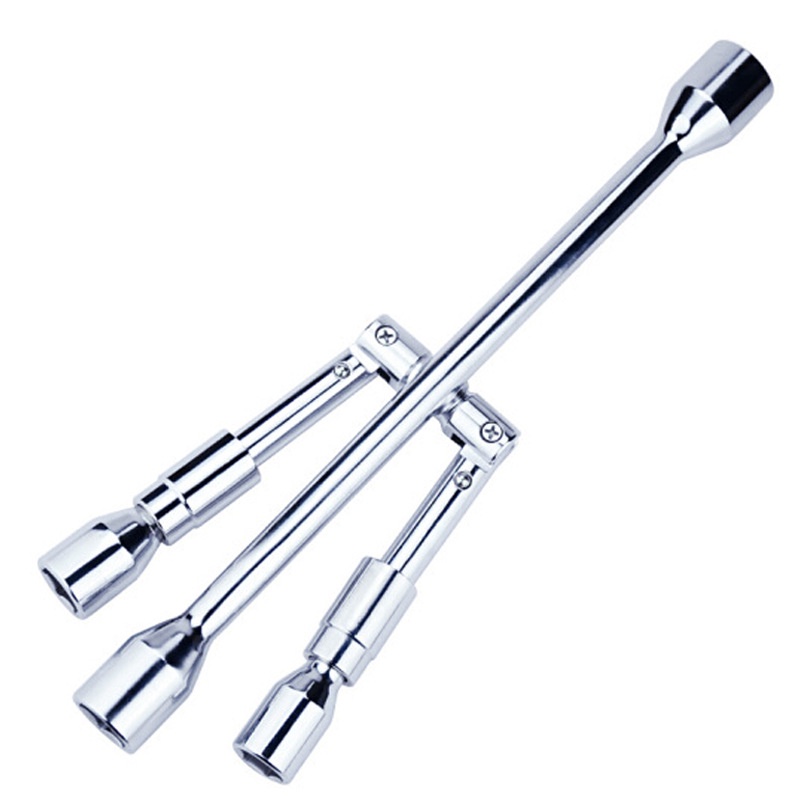 [Mã LIFEXANH03 giảm 10% đơn 500K] Bộ cờ lê thay lốp ô tô gấp chéo 4 đầu, Cờ lê gấp đa năng chuyên tháo bánh xe hơi