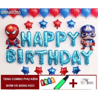 Set trang trí sinh nhật cho bé trai Spiderman
