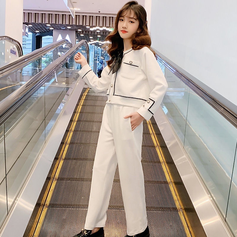 ❀Hàng giao ngay3-14 tuổi, quần áo trẻ em, Set Đồ Thể Thao Phong Cách Thời Trang Hàn Quốc 2022 Mới Cho Bé Gái