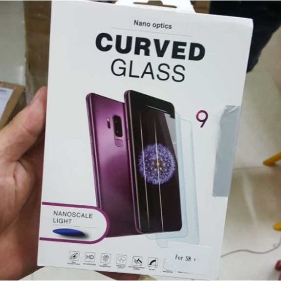 Dán cường lực Samsung Galaxy S8 Plus full keo nước UV