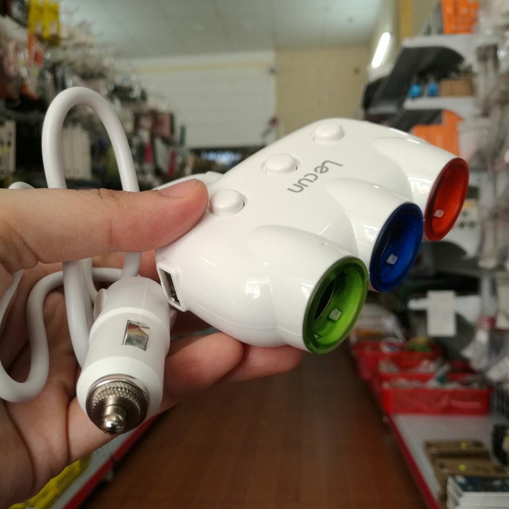 Tẩu Cóc Sạc Trên Xe Hơi Hiệu Lecun SC-60