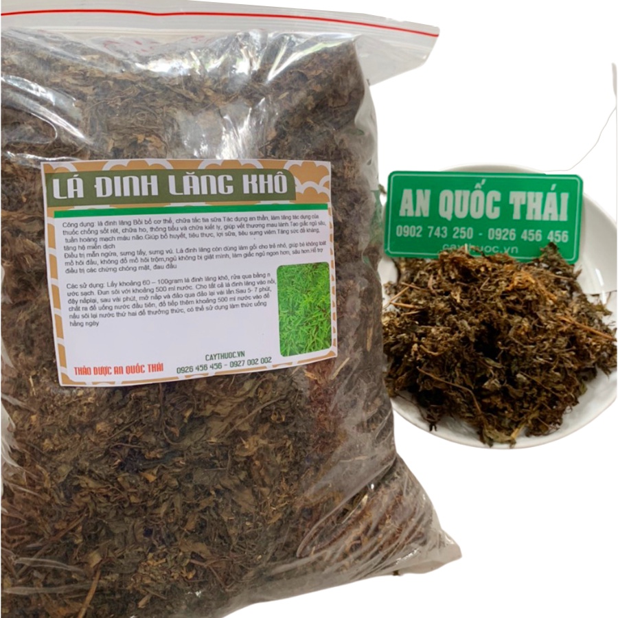 500g Lá Đinh Lăng Khô, Lá Nếp Nhỏ (Thơm, Sạch) Lợi Sữa Cho Mẹ, Làm Gối Bé Ngủ Ngon