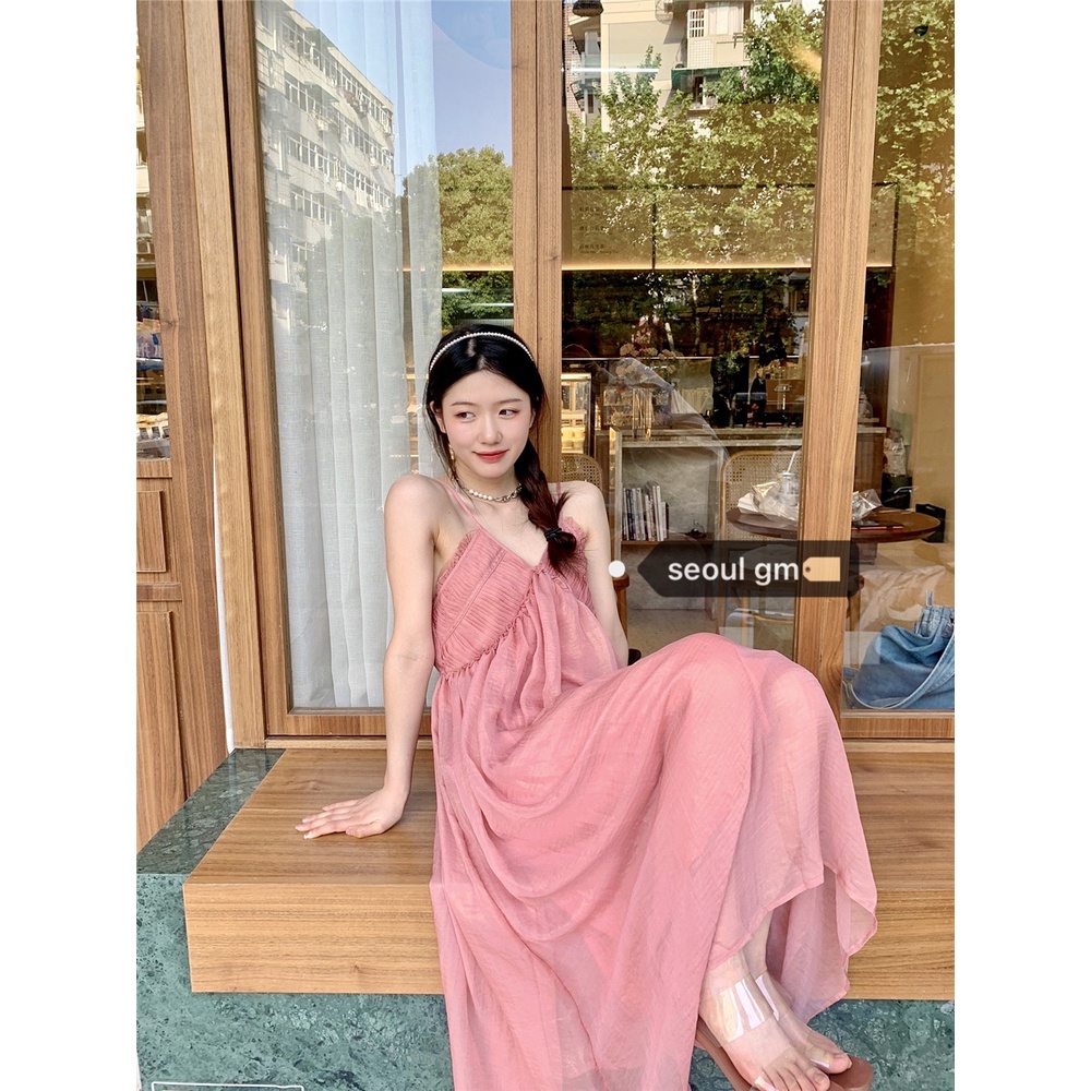 Chiếc váy hai dây xòe Hàn Quốc ngọt ngào 5 ảnh feelback cuối