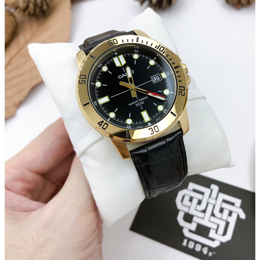 Đồng hồ nam Casio MTP-VD01 Series, size 45mm, chống nước 50m, hàng chính hãng